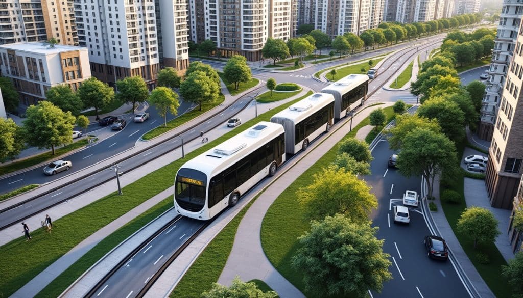 découvrez comment l’implantation d’un réseau de bus à haut niveau de service structure les projets d’agglomération et améliore la mobilité urbaine.